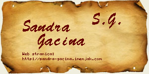 Sandra Gaćina vizit kartica
